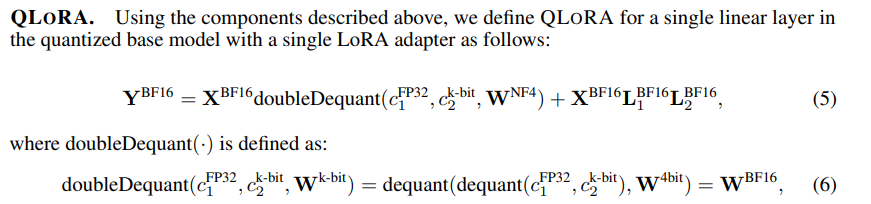 Double Quantization: quantize cả weights lẫn quantization constants