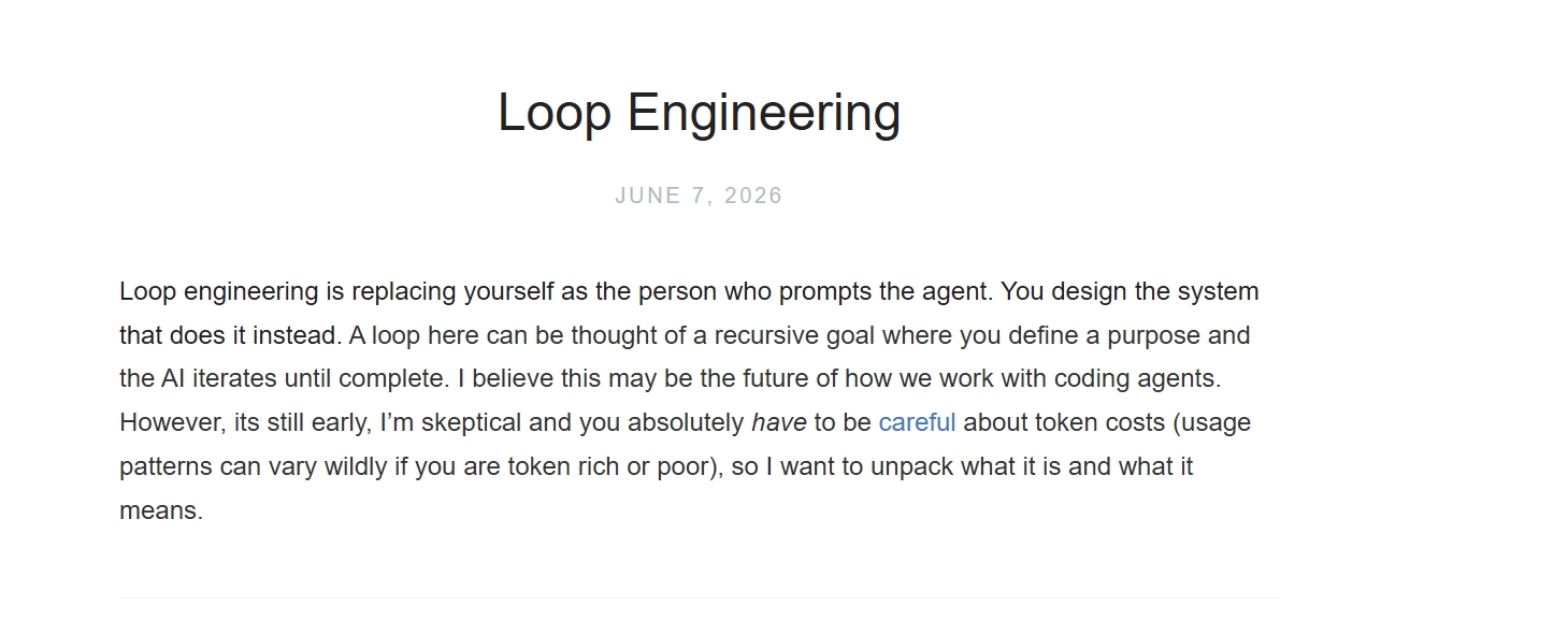 Loop Engineering